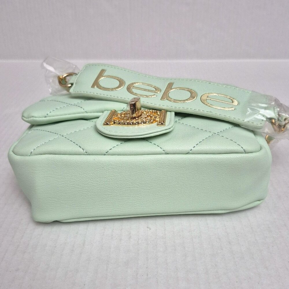 Bebe Wyatt Shoulder Bag Top Handle & Strap - Color: Mint - New with Tags - Picture 6 of 10